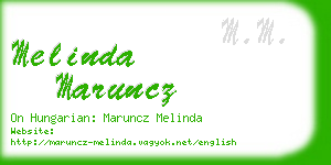 melinda maruncz business card